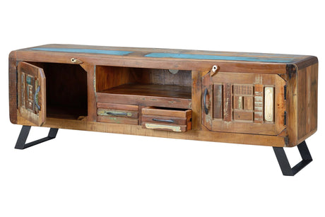 Giner and Colomer - Recycled Wood & Metal TV Furniture (160 x 40 x 54)