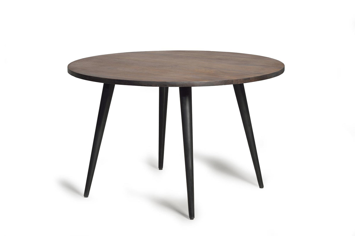 Giner and Colomer - Mango Wood Dining Table With Metal Legs (120 x 120 x 75)