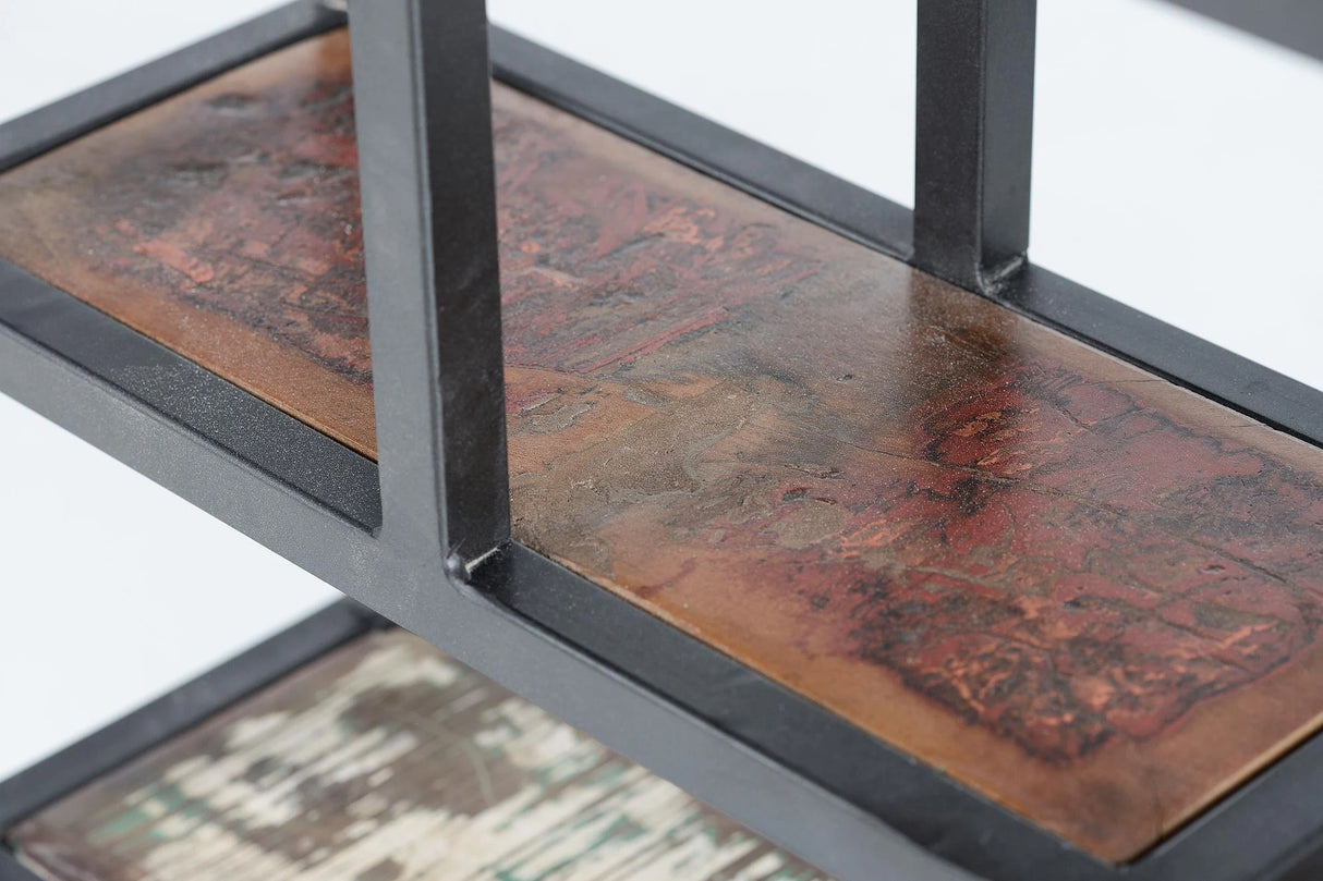 Giner and Colomer - Hanging Shelves In Metal & Recycled Wood