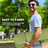 Outsunny Portable Padded Camping Chair, with Bag - Green