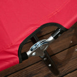 Outsunny Set of Two Folding Sun Loungers - Red