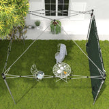 Outsunny 195 x 295cm Replacement Gazebo Sidewall - Green
