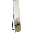 HOMCOM Full Length Mirror, 37 x 157cm Wall Mounted, Leaning, Free Standing Mirror, Framed Full Body Mirror for Living Room, Bedroom, White