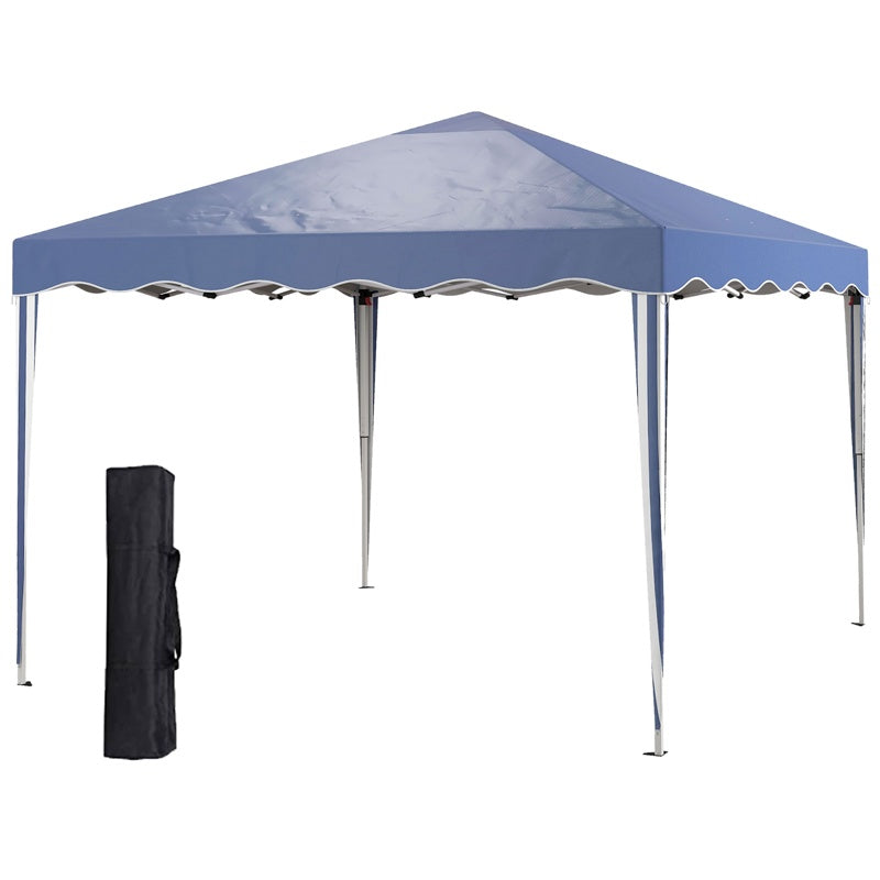 Outsunny 3 x 3cm Adjustable Height Pop-Up Gazebo, with Bag - Blue