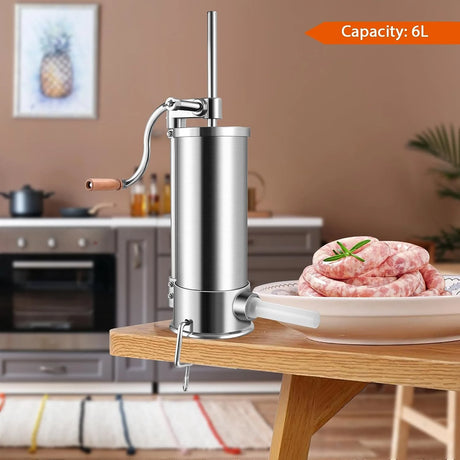 6L 10 lbs Sausage Stuffer Maker