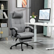 Vinsetto Office Chair with 6-point Vibration Massage and Heat, Computer Chair with Adjustable Height, Head Pillow, Footrest for Home, Grey