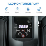 SPORTNOW Under Desk Electric Elliptical Machine for Home, Sit Down Pedal Exerciser for Seniors with 12 Programs, LCD Monitor, Compact with Remote Control & Non-Slip Pad