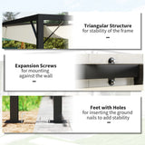 Outsunny 4 x 3 m Pergola, with Sliding Canopy - Cream