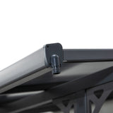 Outsunny 4.35 x 3m Outdoor Patio Gazebo Pergola, Retractable Pergola Canopy Aluminum Post & PC Roof,  Grey
