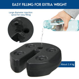 6 pieces Weight Plates Patio Canopy Tent Gazebo Shade Umbrella Water Filled