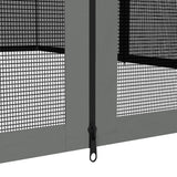 Outsunny 352 x 207cm Universal Replacement Mesh Sidewall Netting for Patio Gazebos and Canopy Tents, (Sidewall Only) Dark Grey