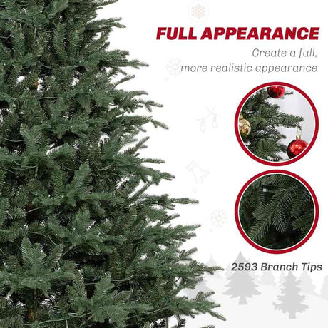 HOMCOM 7ft LED Lights Artificial Christmas Tree