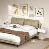 HOMCOM Floating Nightstands Set of 2, Wall Mounted Bedside Table with Drawer for Bedroom, White
