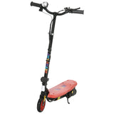 HOMCOM Foldable Electric Scooter, with LED Headlight, for Ages 7-14 Years - Red