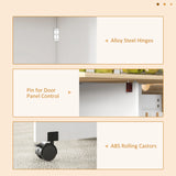 HOMCOM Folding Dining Table, Drop Leaf Table for Small Spaces, Foldable Table with Drawer and Storage Shelves for Kitchen, Dining Room, Oak