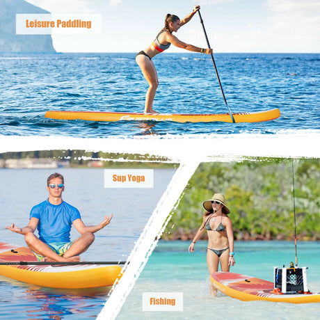 11 Feet Inflatable Stand Up board with Aluminum Paddle Pump