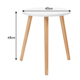Multifunctional Round Side End Table with Modern Design for Living Room/Bedroom/Office