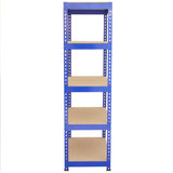 3 x Q-Rax Metal Racking Units 90 x 50 x 180cm Blue