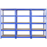 3 x Q-Rax Blue 120 x 50 x 180cm & 2 x Racking Blue 90 x 50 x 180cm