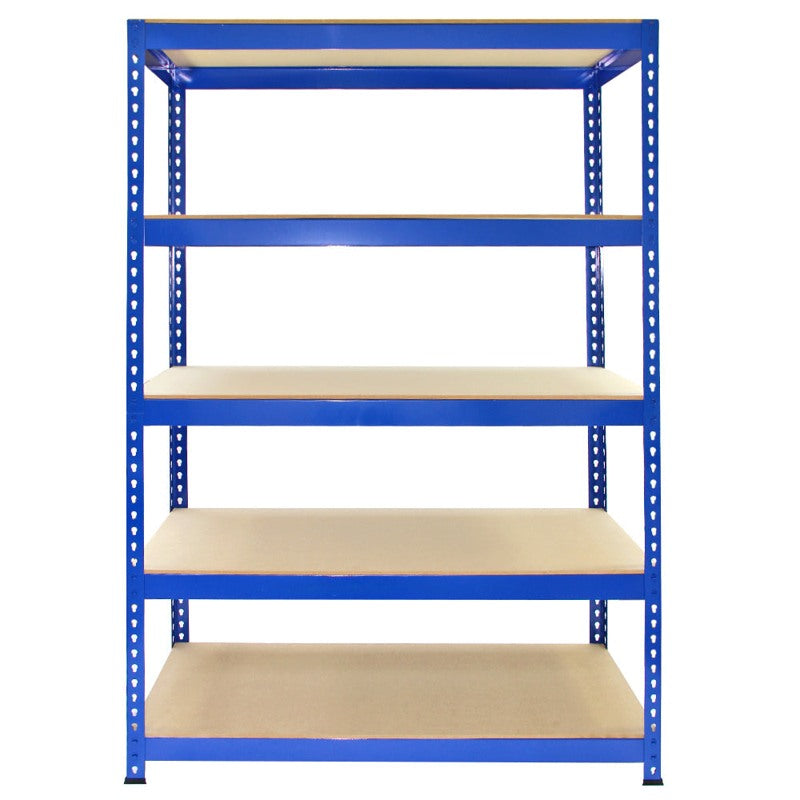 3 x Q-Rax Racking Blue 90 x 50 x 180cm + 2 x Racking Blue 120 x 50 x 180cm