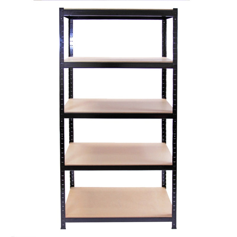 Monster Racking T-Rax Warehouse & Garage Metal Shelving, Black, 90cm W, 45cm D, Set of 10