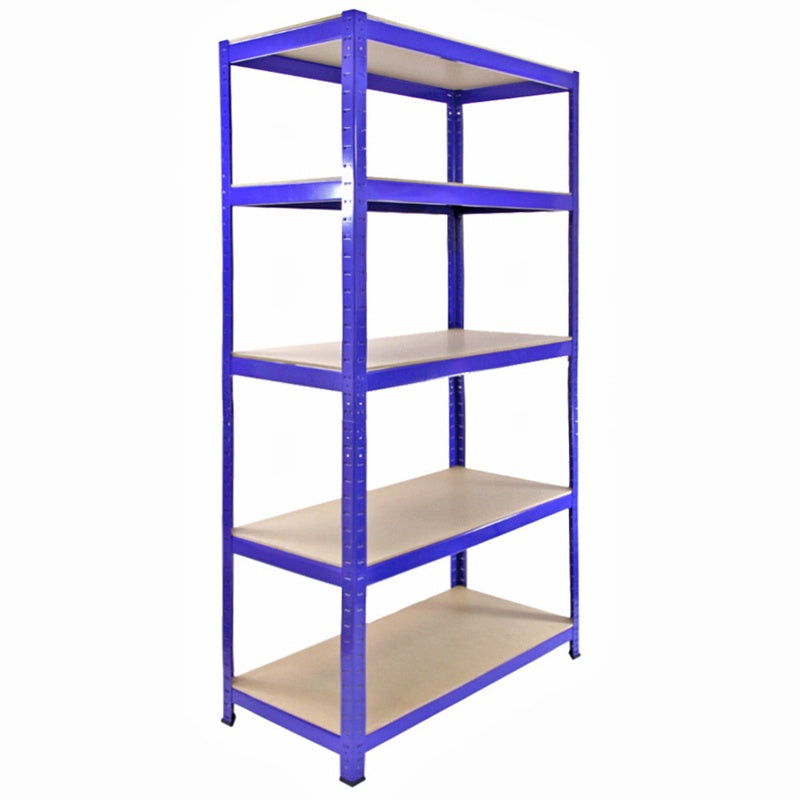 3 x Monster Racking T-Rax Metal Storage Shelves, Blue, 90cm W, 45cm D