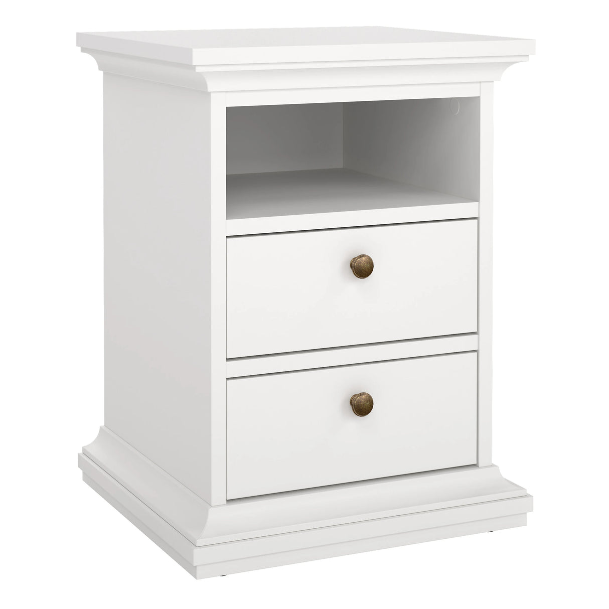 Paris Bedside 2 Drawers in White