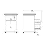 Paris Chest of 6 Drawers in White