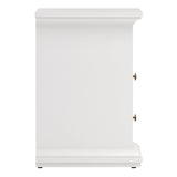 Paris Bedside 2 Drawers in White