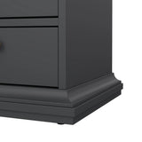 Paris Wardrobe with 4 Doors and 2 Drawers in Matt Grey