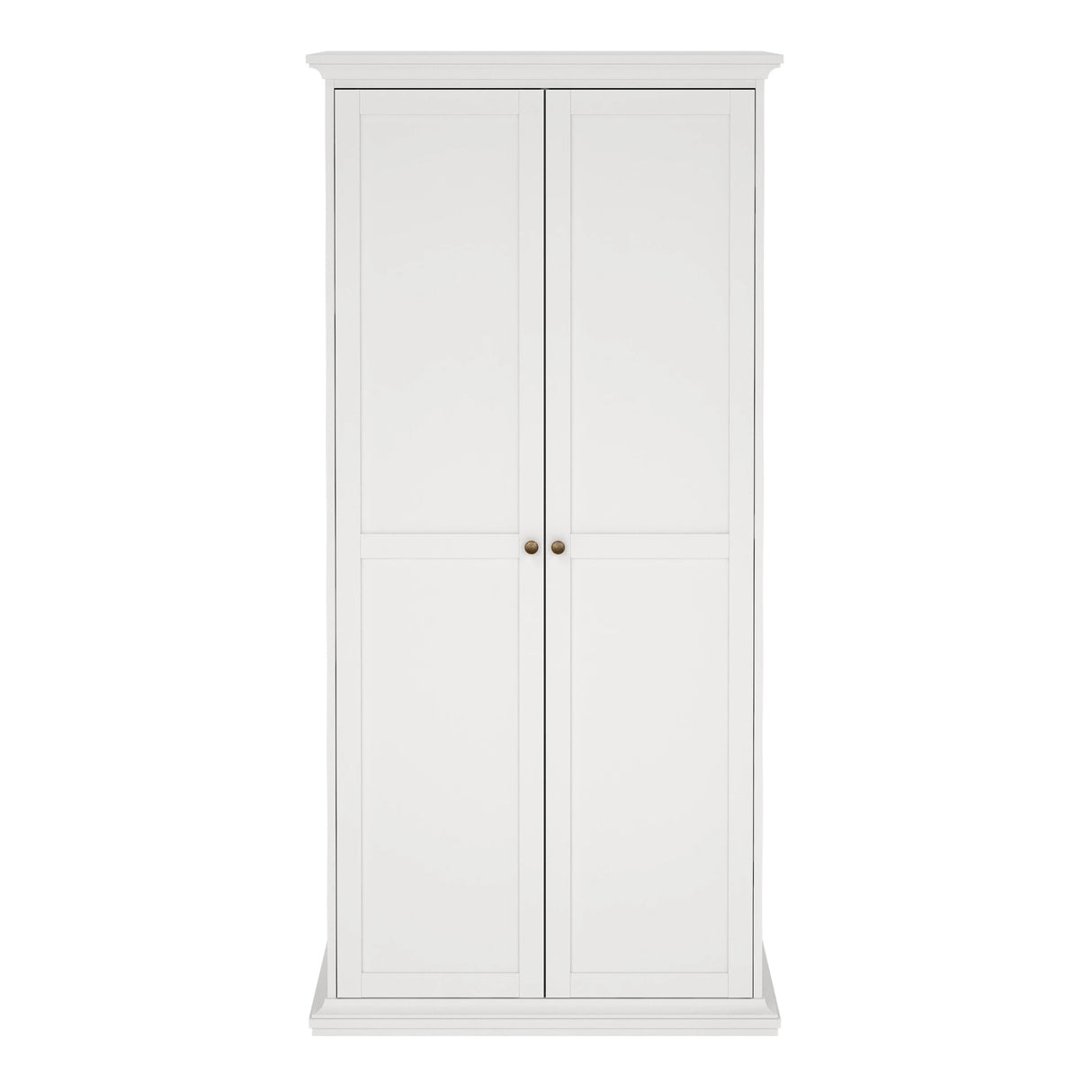 Paris Wardrobe with 2 Doors in White