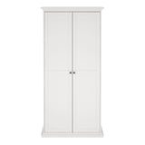 Paris Wardrobe with 2 Doors in White