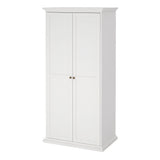 Paris Wardrobe with 2 Doors in White