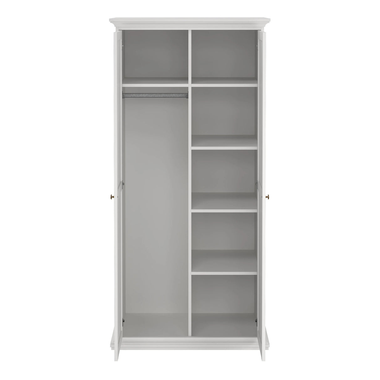 Paris Wardrobe with 2 Doors in White