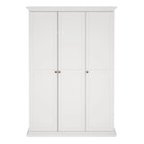 Paris Wardrobe with 3 Doors in White