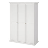 Paris Wardrobe with 3 Doors in White