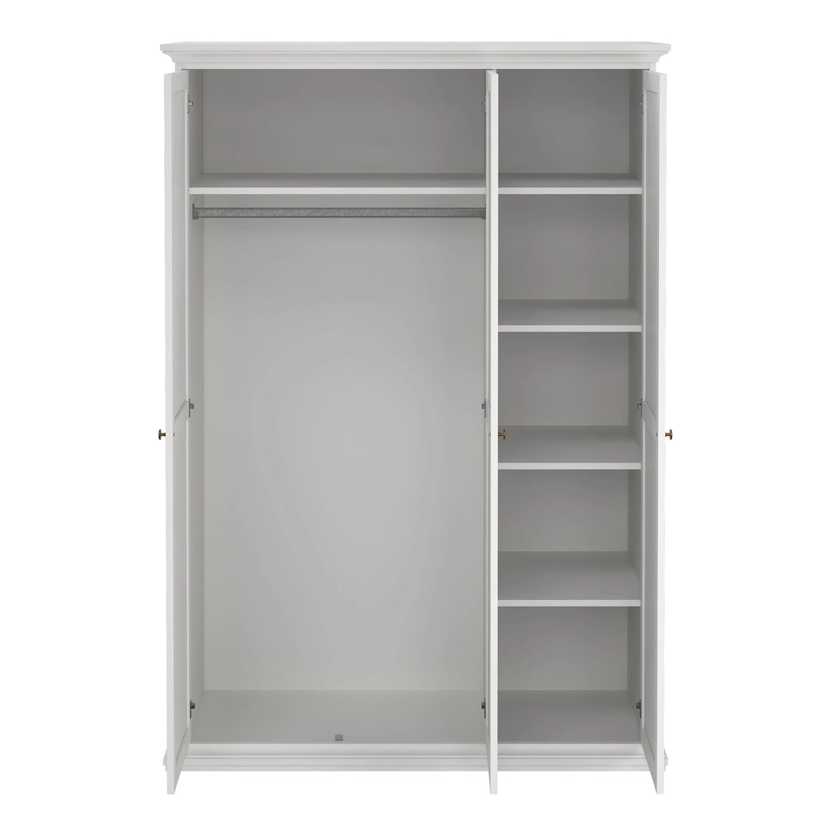 Paris Wardrobe with 3 Doors in White