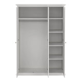 Paris Wardrobe with 3 Doors in White