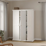 Paris Wardrobe with 3 Doors in White