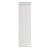 Paris Wardrobe with 4 Doors and 2 Drawers in White