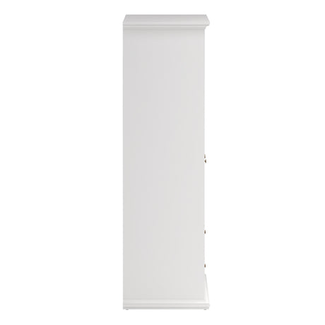 Paris Wardrobe with 4 Doors and 2 Drawers in White