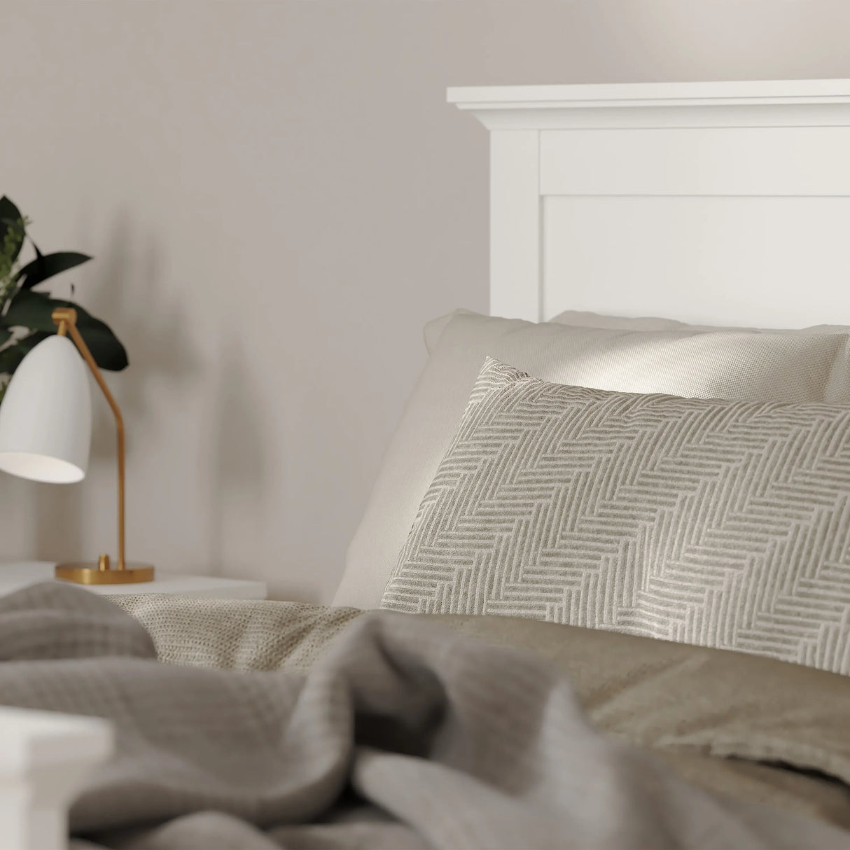 Paris Wardrobe with 2 Doors in White