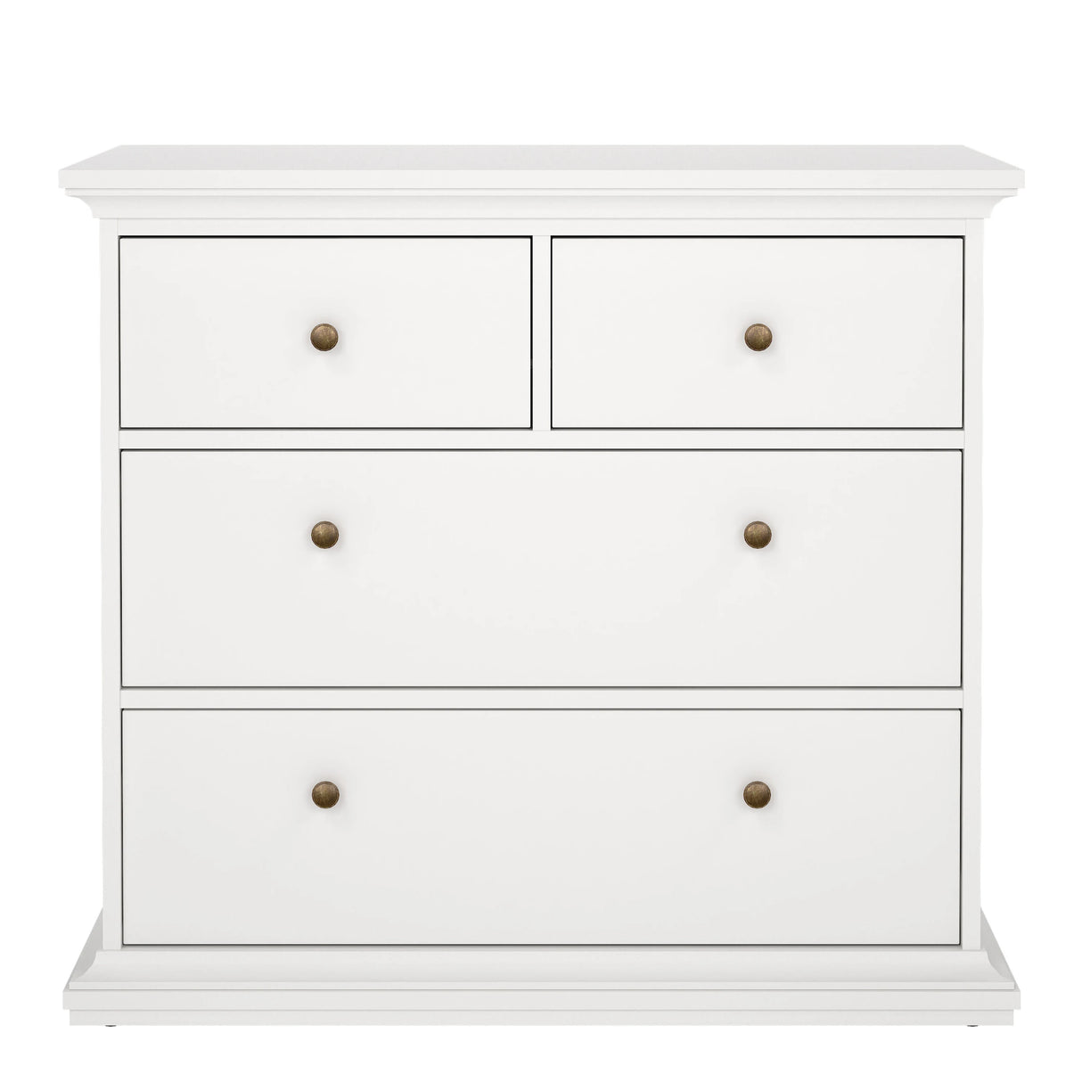 Paris Chest of 4 Drawers in White