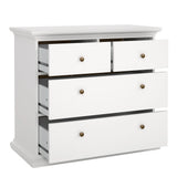 Paris Chest of 4 Drawers in White