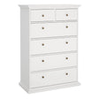 Paris Chest of 6 Drawers in White