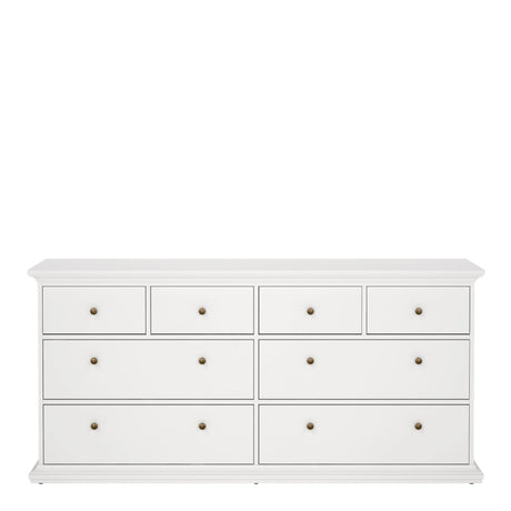 Paris Chest of 8 Drawers in White