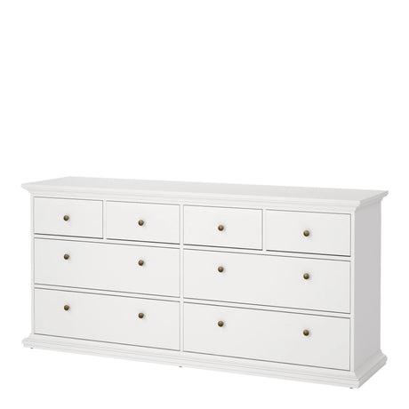 Paris Chest of 8 Drawers in White