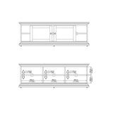 Paris China Cabinet in White