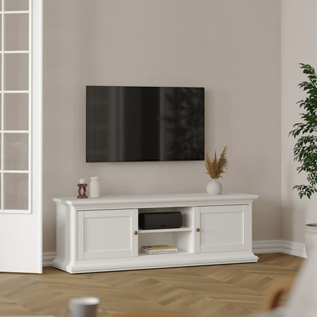 Paris TV-unit 2 frame Doors in White