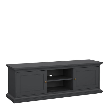 Paris TV-unit 2 frame Doors in Matt Grey